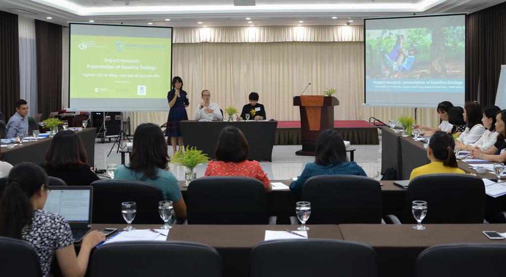 Hội thảo chia sẻ kết quả nghiên cứu “Ðo luờng kết quả đánh giá các lĩnh vực phát triển của trẻ sử  dụng Thang đo Phát triển trẻ  thơ Châu Á – Thái Bình Dương”
